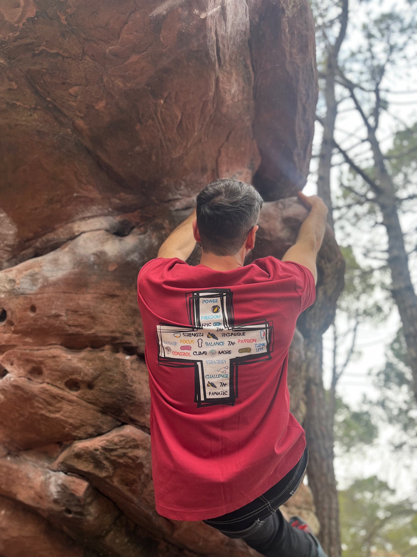 Camiseta MÁS 7A+ Escalada y Boulder