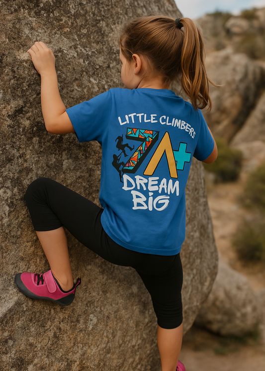 Camiseta azul trasera Dream Big