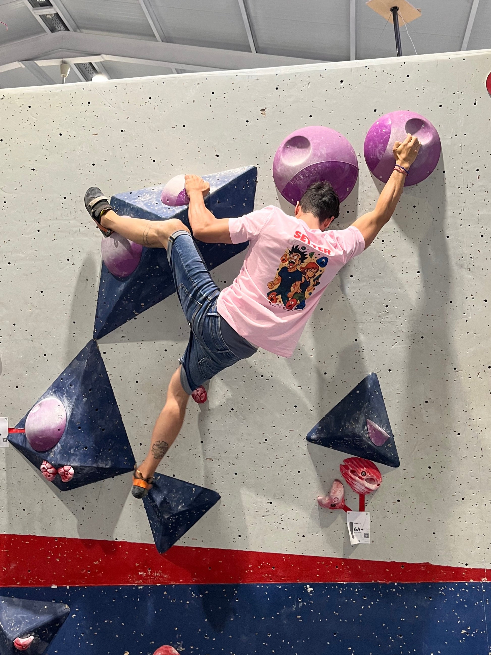 Camiseta trasera color rosa setter