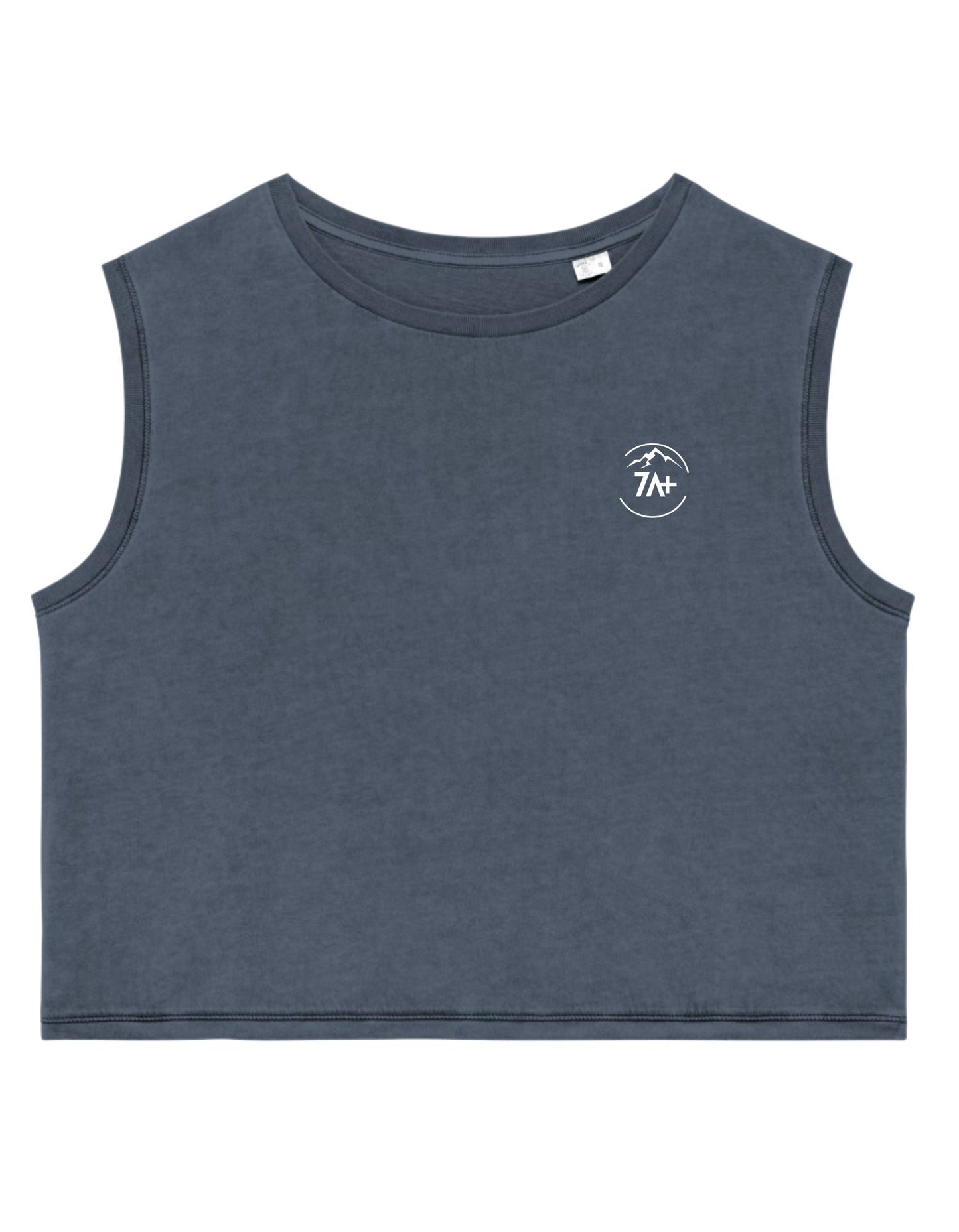 Camiseta blue storm sin mangas frontal, con tirante ancho.