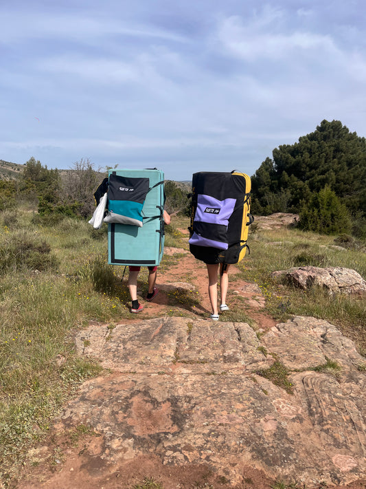 Mochila porta crash pad personalizada para boulder