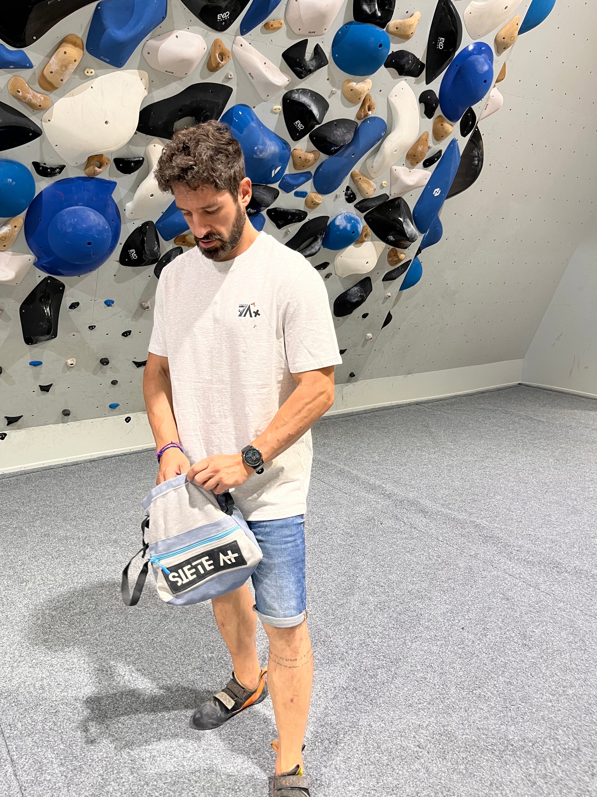 Camiseta gris claro setter delantera