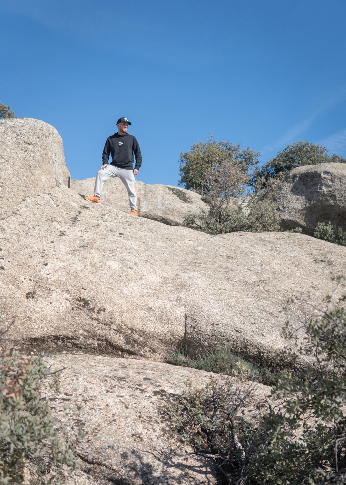 Sudaderas de Escalada y Boulder 7A + - S / Negro - Entrenamiento