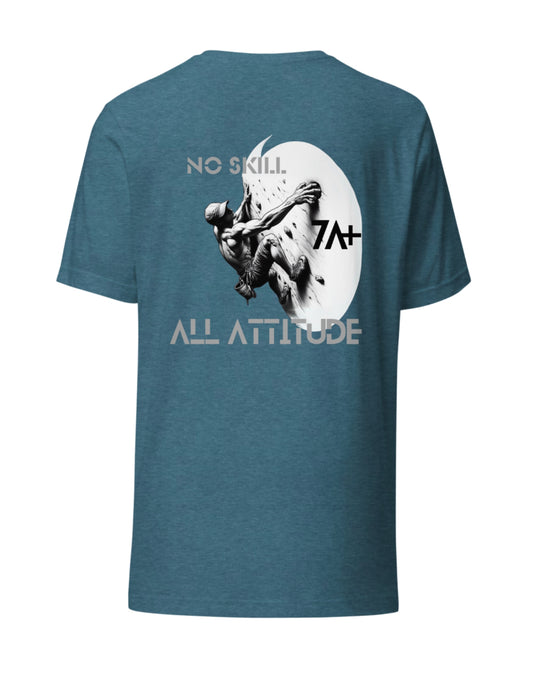 Camiseta All Attitude / Escalada / Boulder / Aprieta y Conquista con Actitud.