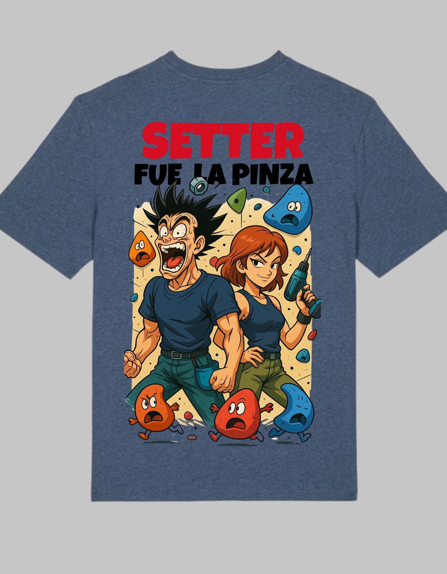 Camiseta trasera color azul setter
