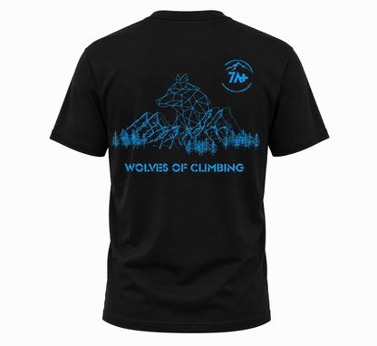 Camiseta Wolves of Climbing 7A+ Escalada y boulder.