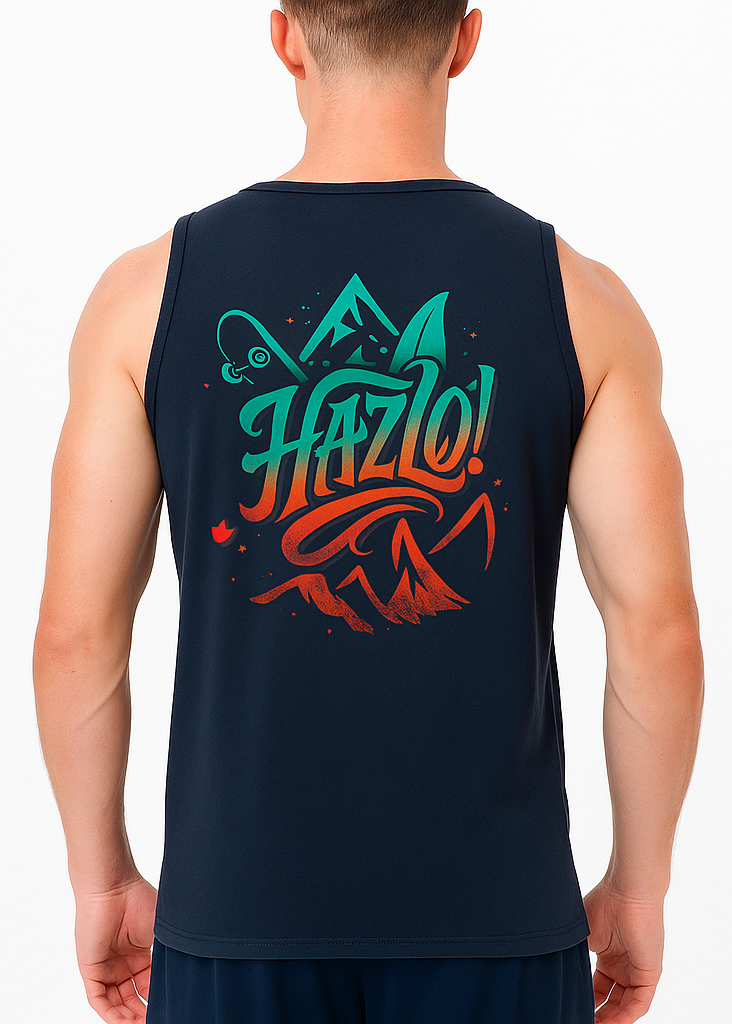 Camiseta Hazlo, color Navy, parte trasera.