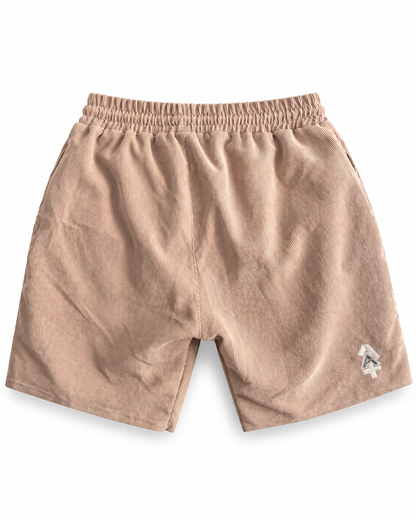Pantalon corto de pana beige boulder