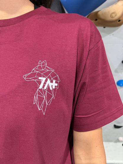 camiseta granate frontal