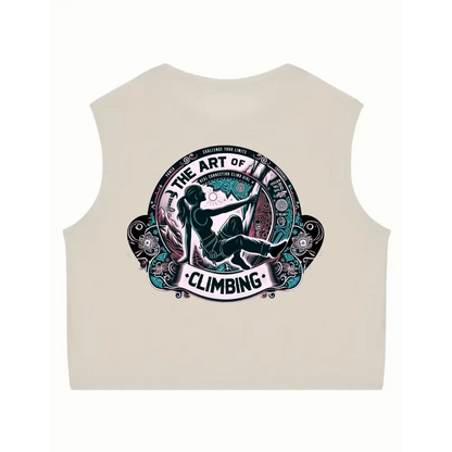 Camiseta The Art of Climbing 7A + Escalada y Boulder - Marfil / XS - camiseta tirantes mujer