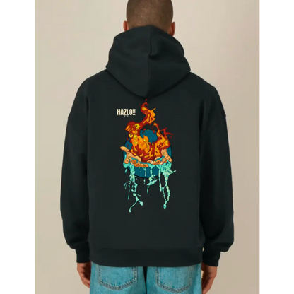 Sudaderas Hazlo by 7A+ Agua y fuego. - XS / Negro - Entrenamiento